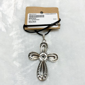 Silver Cross Necklace *