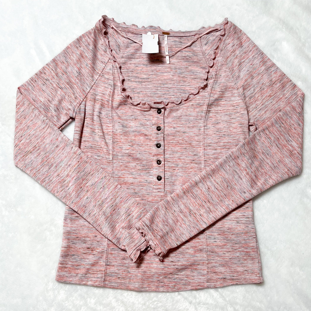 Free People Long Sleeve Top Size Small B450